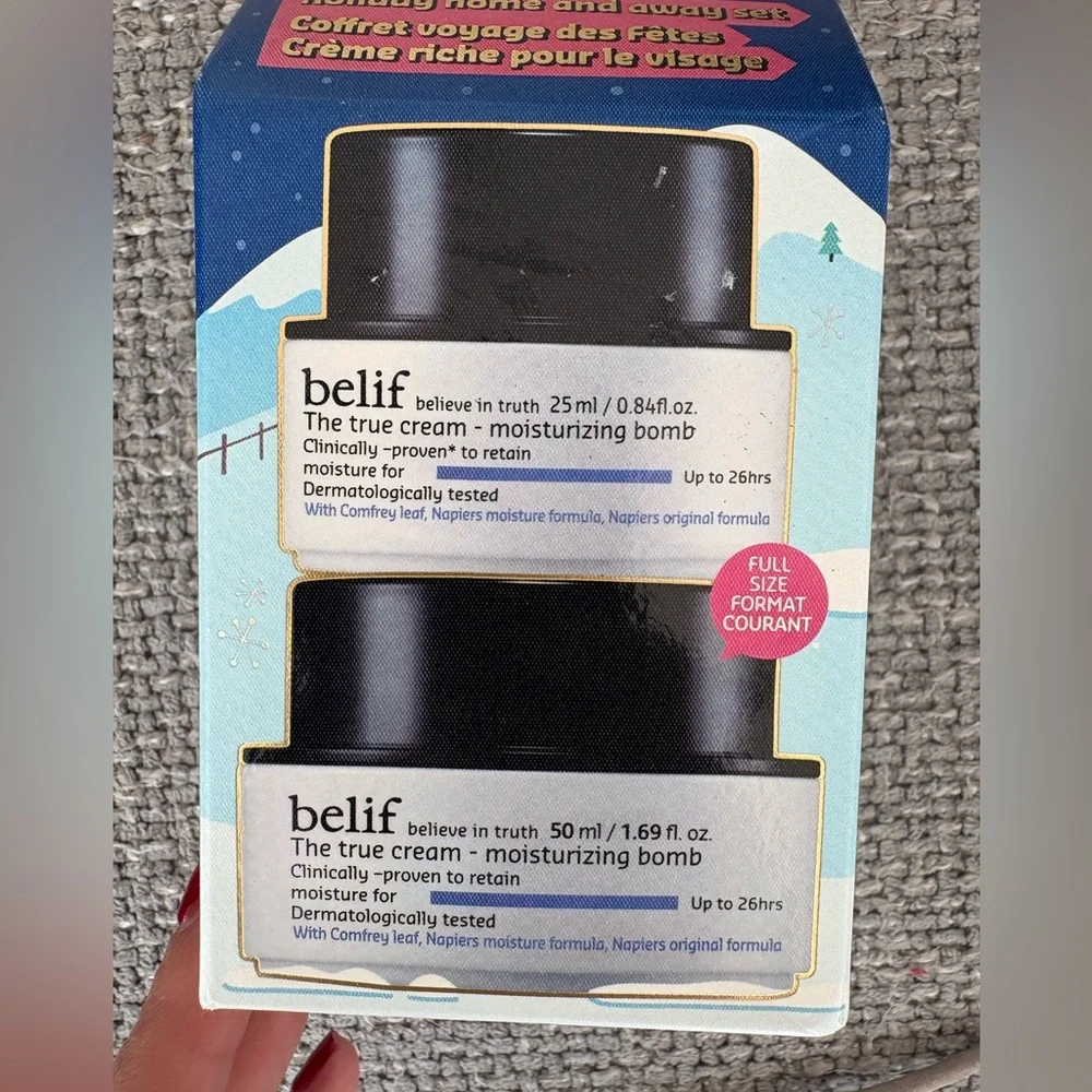 Belif The True Cream Moisturizing Bomb Set 50ml + 25ml Full Size Duo Hydrating - Picture 4 of 4